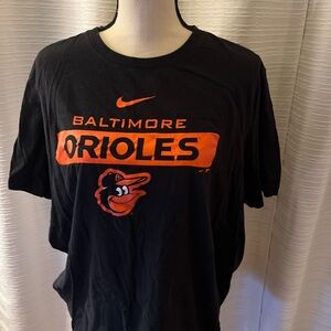 Nike Black and Orange Baltimore Orioles Tee